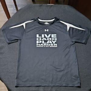 Under Armour, Heat Gear, Live Hard Play Harder, U.S. Marines, Short Sleeve Top